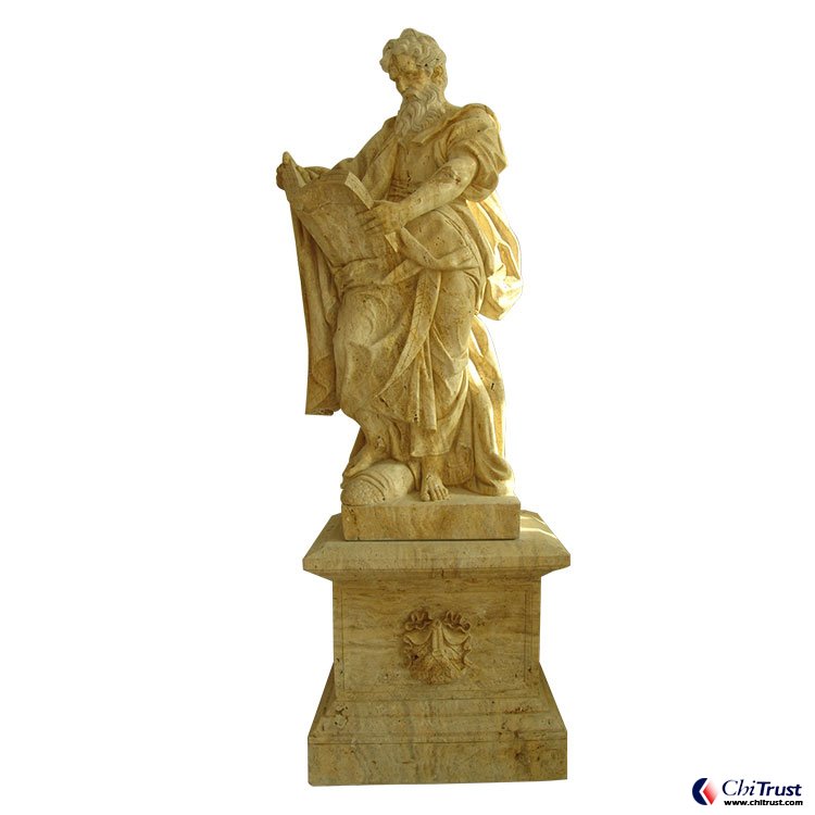 Hand carved stone cultured marble statue